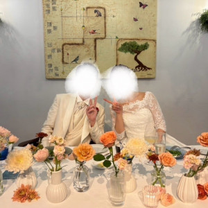 新郎新婦のテーブル|757971さんのブランシュメゾン・エ・コートダジュールの写真(2474634)