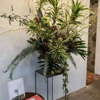 アイテムフェアにて。装花でのウェルカムスペース