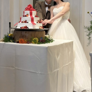ウェディングケーキ|758004さんのアーヴェリール迎賓館（名古屋）/テイクアンドギヴ・ニーズウェディングの写真(2474749)