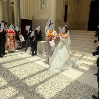 フラワーシャワーの会場