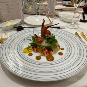 コース料理の前菜です。|758063さんのアニヴェルセル 大阪の写真(2475221)