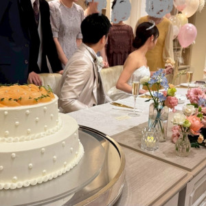 ケーキはオリジナルの生ケーキです。|758063さんのアニヴェルセル 大阪の写真(2477585)