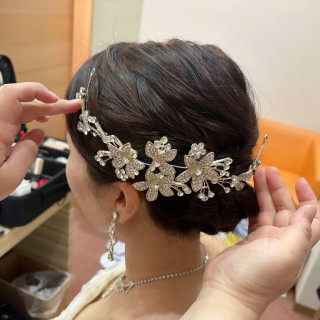 髪飾りもお気にいり
