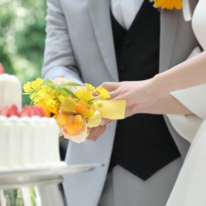ケーキ入党|758135さんのベイサイド迎賓館（神戸）/テイクアンドギヴ・ニーズウェディングの写真(2475578)