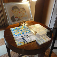 受付、ウェルカムボード