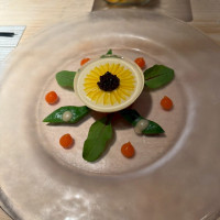 有名なお花柄の前菜