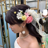 可愛すぎるヘアアレンジ✨
天才ヘアメイクさんでした♡