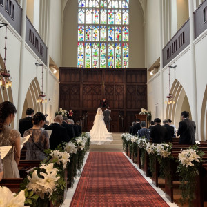天井の高い挙式|758227さんのTHE ABBEY CHURCH（アビー・チャーチ）の写真(2475870)