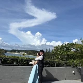 テラスにて