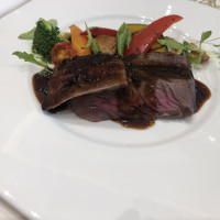 下見した際のお肉料理。お肉も柔らかくソースが美味しかった！