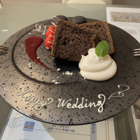 試食のデザートでした。