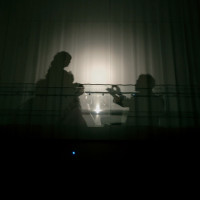 再入場でプロポーズのシルエットにしました。