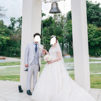 鐘を鳴らすと大きな音が鳴りました。