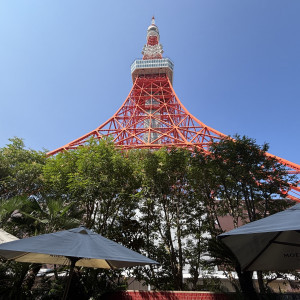 1F披露宴会場からの東京タワー|758481さんのThe Place of Tokyo（ザ プレイス オブ トウキョウ）の写真(2476512)