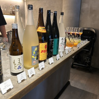 バーカウンターとお酒