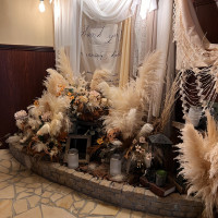 披露宴会場に向かう途中はワクワク感と可愛さに溢れています。