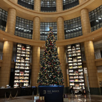 クリスマスの時期はツリーが飾られていました