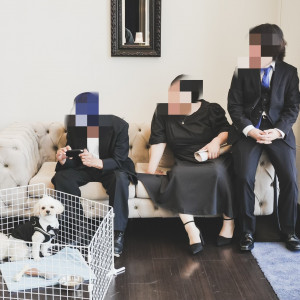 披露宴中ワンちゃんの様子を見に行けるようにしていただきました|758707さんのTHE SEASON'S（ザ・シーズンズ）/テイクアンドギヴ・ニーズウェディングの写真(2579673)