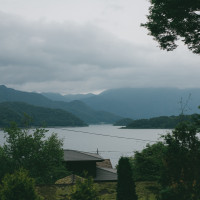 テラスから見える奥河口湖の景色はゲストからも大好評でした