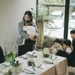 ソファーもあるのでちびっこもくつろいで過ごせていました|758719さんのwedding norm.の写真(2485368)