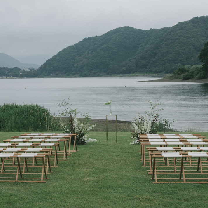 親族挙式
雨模様でしたが挙式時だけは止み最高のひと時でした