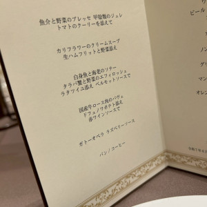 メニュー表|758730さんのホテルモントレ ラ・スール大阪の写真(2477960)