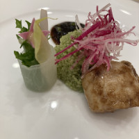 フグのステーキ、クスクス、優しいお味