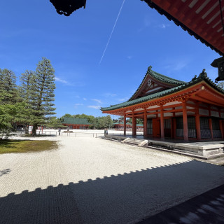外の景色です。とても綺麗で京都を感じれます。
