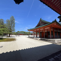 外の景色です。とても綺麗で京都を感じれます。