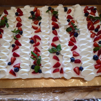 持ち込んだウエディングケーキ