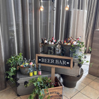 この日挙式の方のドリンクコーナー（ビール）