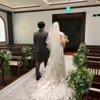 ゲストと距離の近いチャペル