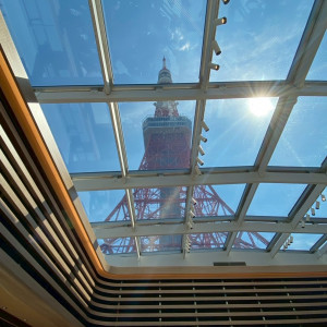 天井から東京タワーが見えた|758935さんのThe Place of Tokyo（ザ プレイス オブ トウキョウ）の写真(2479385)