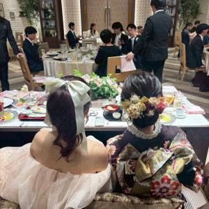 後ろ姿|759002さんのウェディングスホテル・ベルクラシック東京の写真(2479606)