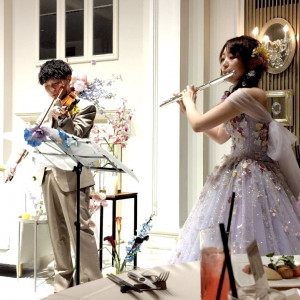 披露宴で演奏をさせていただきました。|759019さんのアーヴェリール迎賓館（姫路）/テイクアンドギヴ・ニーズウェディングの写真(2479753)