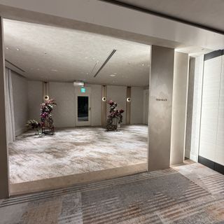 披露宴会場「浜風」の入り口。ウェルカムスペースとして使用可