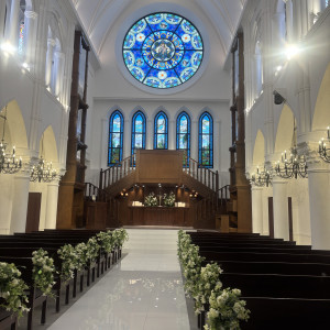 想像以上に天井が高いです|759047さんのアルカンシエル luxe mariage 大阪（アルカンシエルグループ）の写真(2479908)