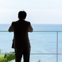 控室での一枚