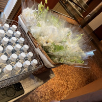 会場装花はお見送り時に全て配布のようです