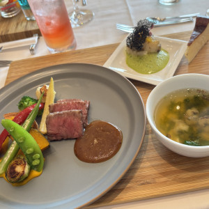 お肉と茶碗蒸しが美味しかったです|759556さんのアイネス ヴィラノッツェ オーシャンポートサイド（クラウディアホールディングスグループ）の写真(2481762)