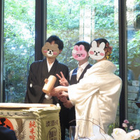 披露宴会場の雰囲気、衣装、鏡開き