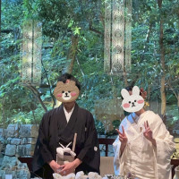披露宴会場と、衣装