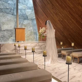 チャペルで個人撮影