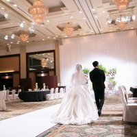 披露宴会場を、参列者が入る前に見せて頂きました