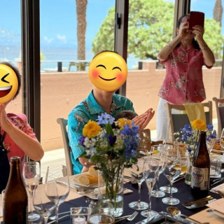 ビーチの見える披露宴会場
