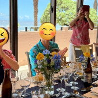 ビーチの見える披露宴会場