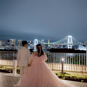 オプションをつけた宴後のロケーションフォトです！|759876さんのヒルトン東京お台場の写真(2483750)