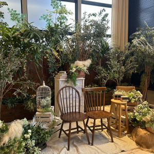 披露宴会場の中に写真スポットもあります|759956さんのアルカンシエル luxe mariage 名古屋（アルカンシエルグループ）の写真(2522941)