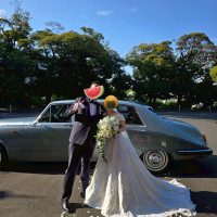 挙式前のロケーション撮影の様子