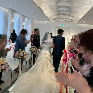 挙式退場シーン